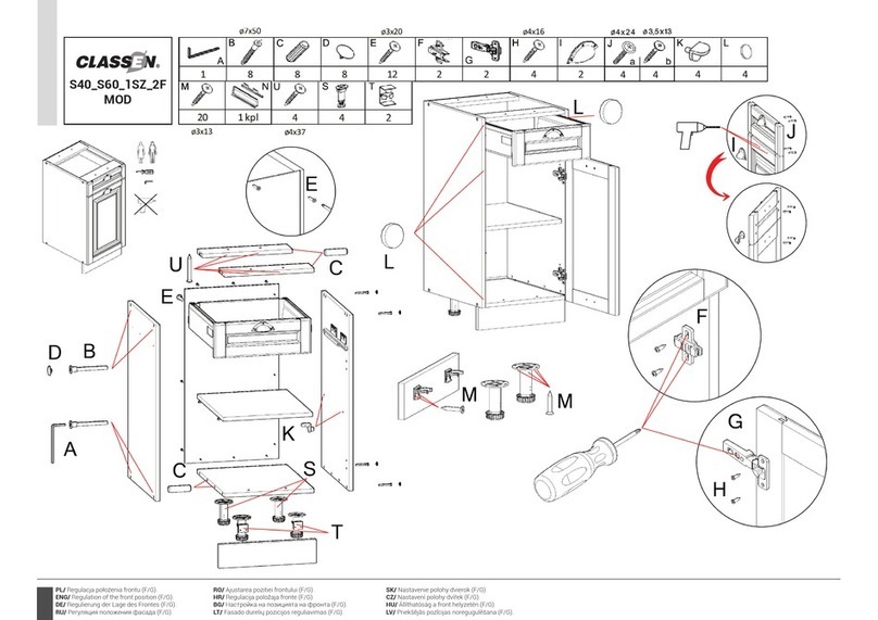 Classen S40_S60_1SZ_2F MOD Assembly/installation instructions