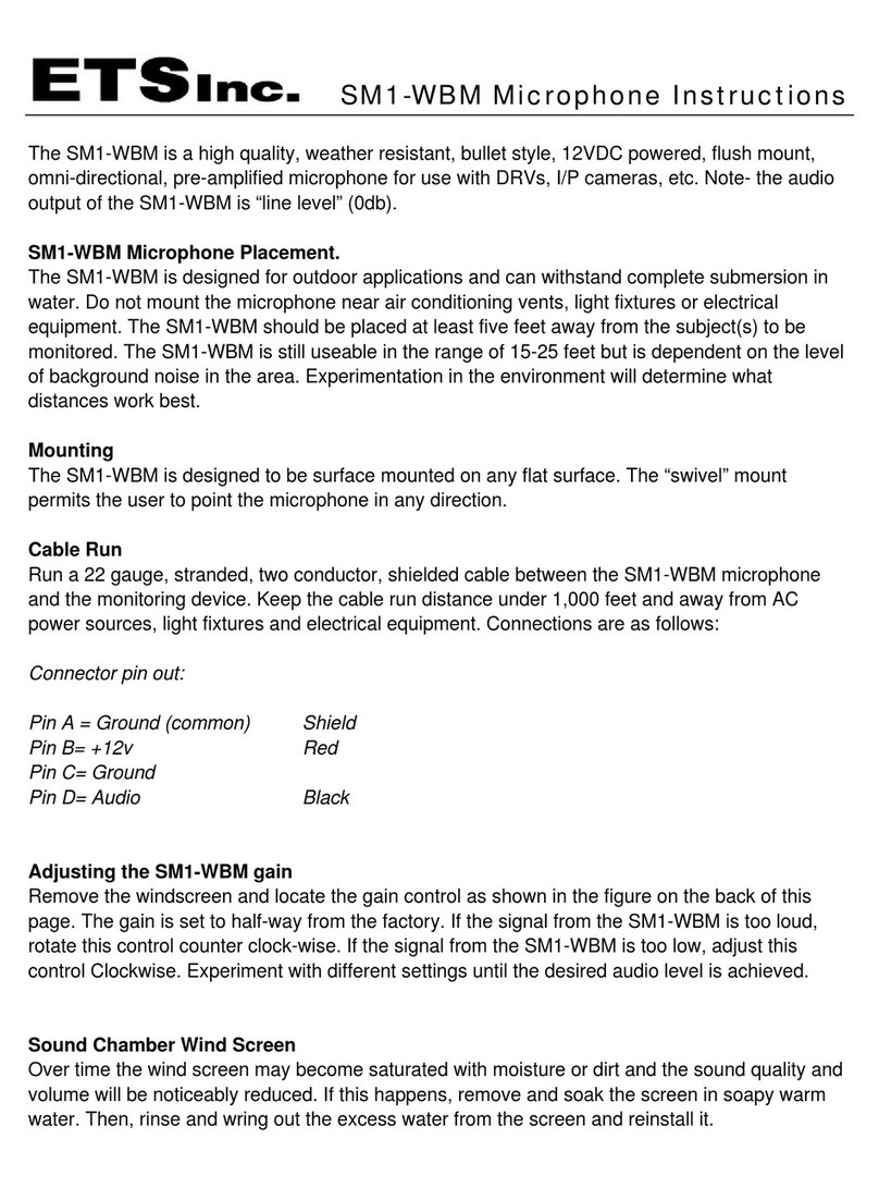 ETS SM1-WBM instruction manual