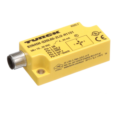 turck B2N45H-Q20L60-2Li2-H1151/3GD User manual