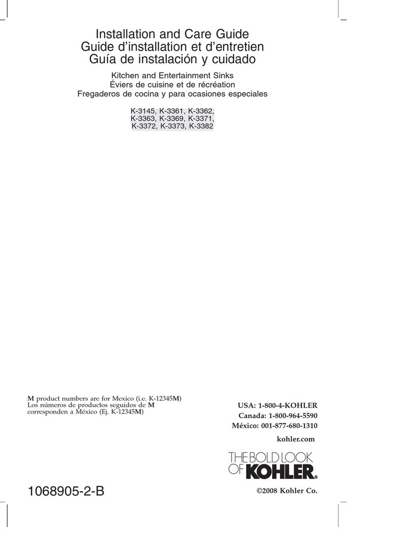 Kohler K-3145 Assembly instructions