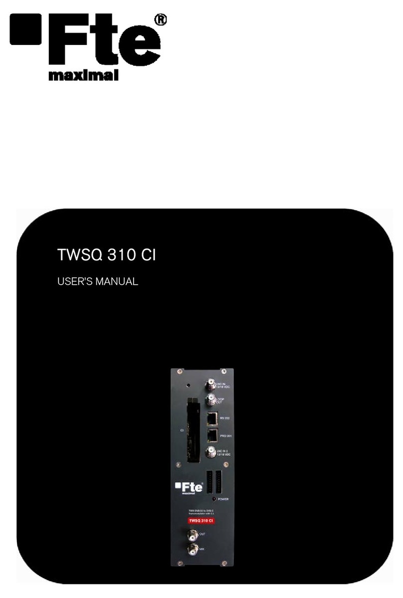 FTE Maximal TWSQ 310 CI user manual