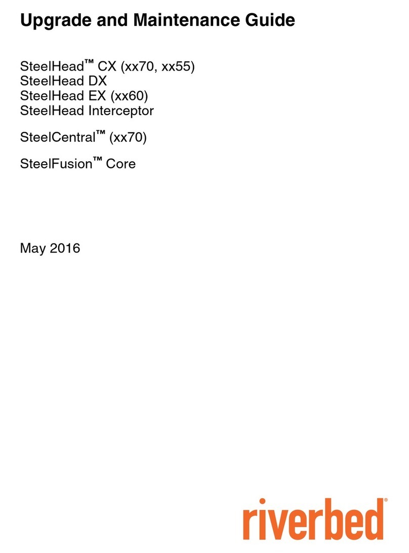 Riverbed SteelHead CX xx70 Series Upgrade and Maintenance Guide Riverbed SteelHead CX xx70 Series Upgrade and Maintenance Guide