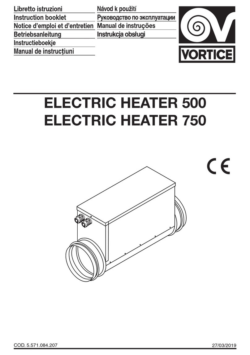 Vortice VORT-NRG 500 Instruction booklet