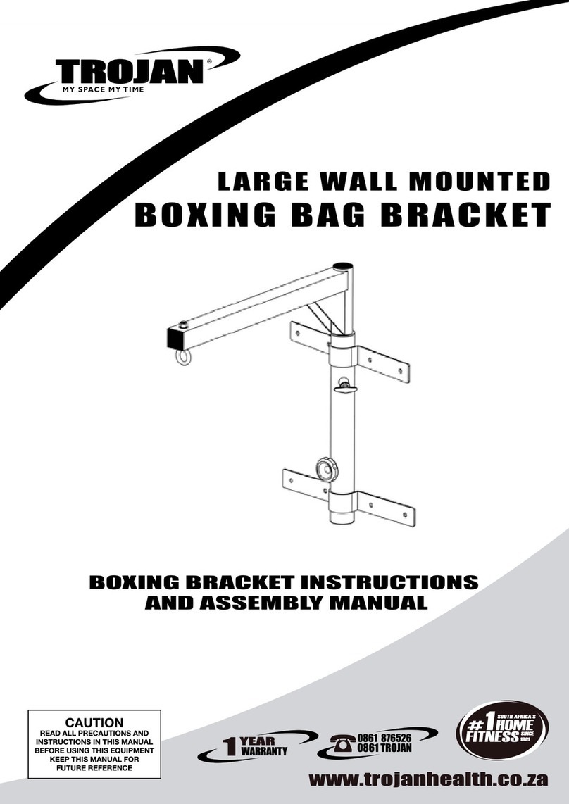 Trojan BOXING BAG BRACKET Instruction and assembly manual