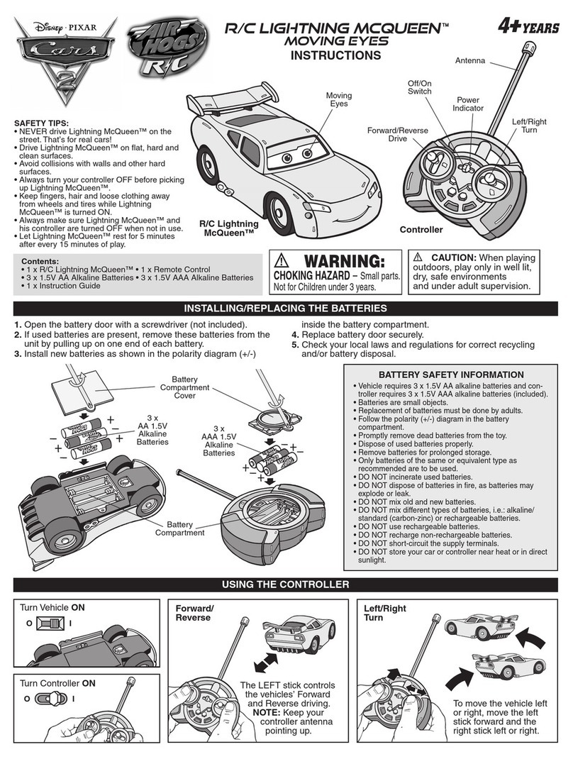 Air Hogs Lightning McQueen Instruction guide