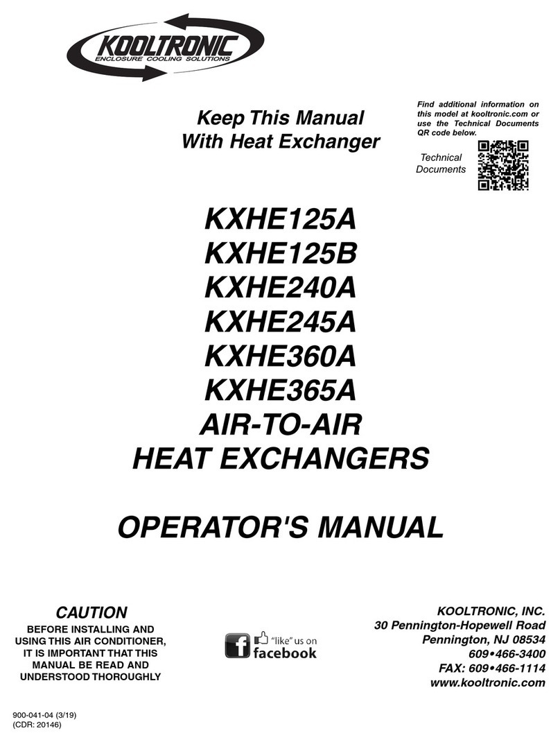 Kooltronic KXHE240 User manual