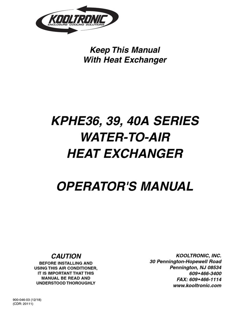 Kooltronic KPHE36 Series Operator's manual