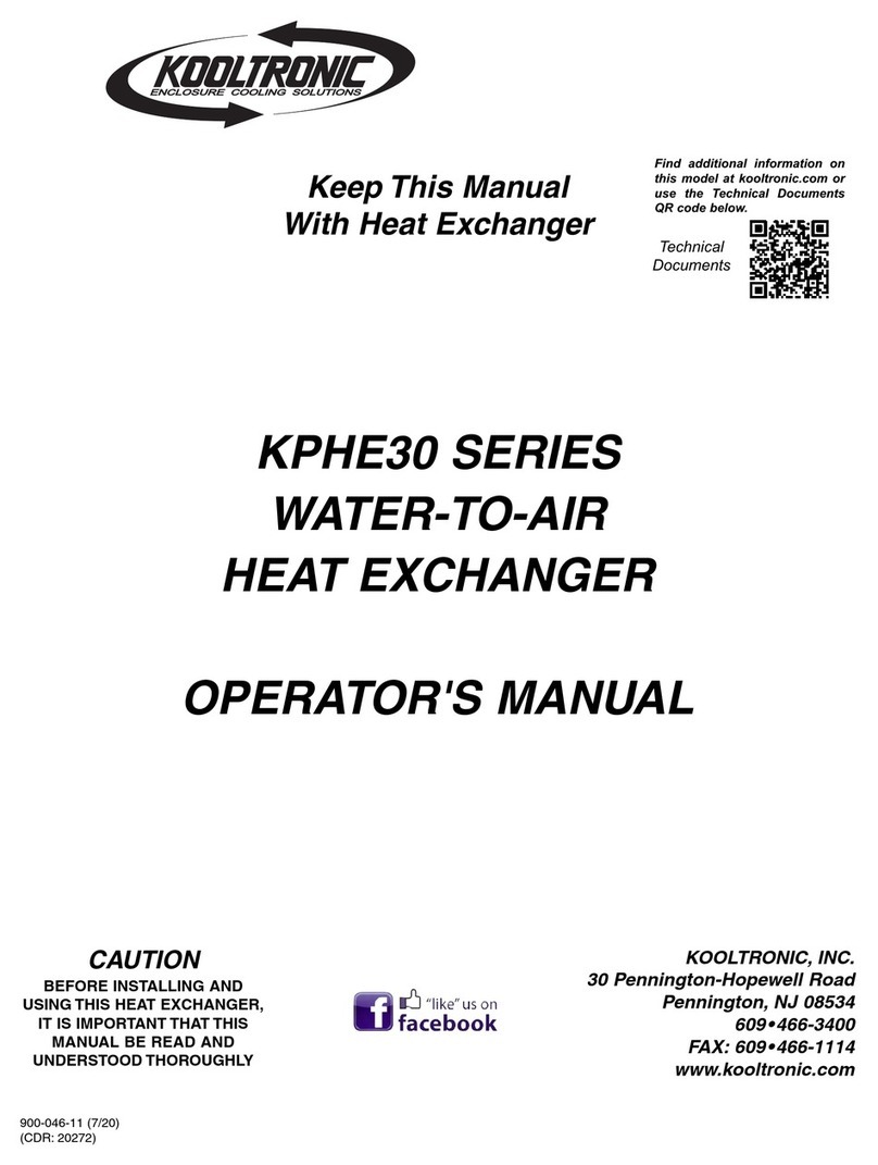 Kooltronic KPHE30 Series Operator's manual