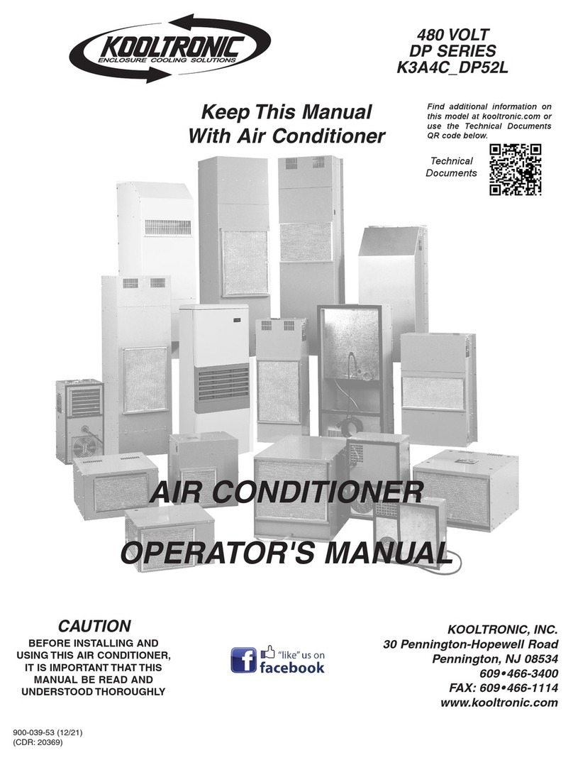 Kooltronic DP Series Operator's manual