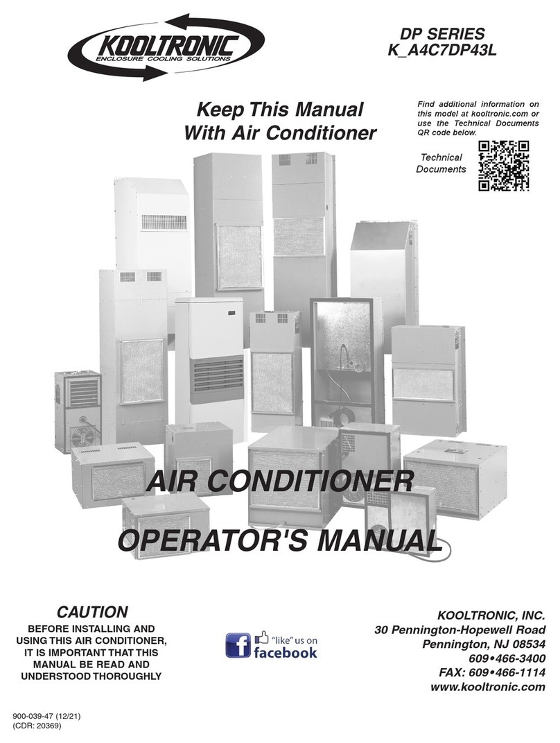 Kooltronic DP Series Operator's manual