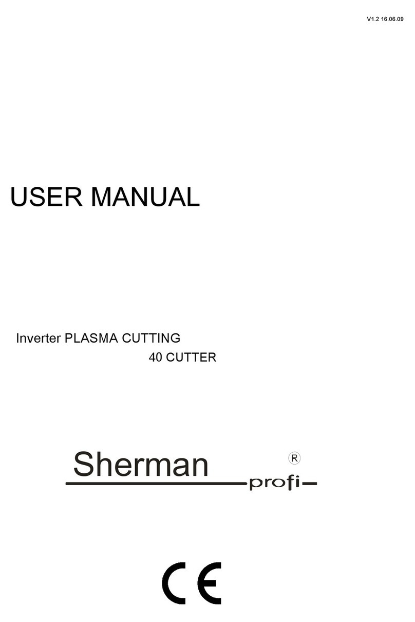 Sherman 40 Cutter User manual Sherman 40 Cutter User manual