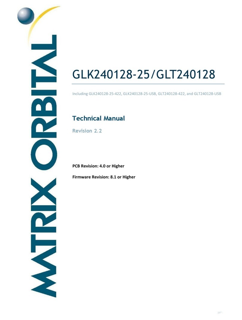 Matrix Orbital GLK240128-25 Technical manual