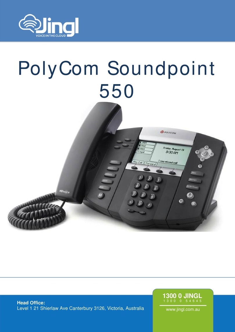 Polycom SoundPoint IP 550 User manual