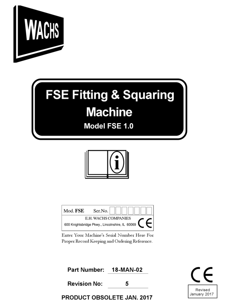 Wachs FSE 1.0 Operating instructions manual Wachs FSE 1.0 Operating instructions manual