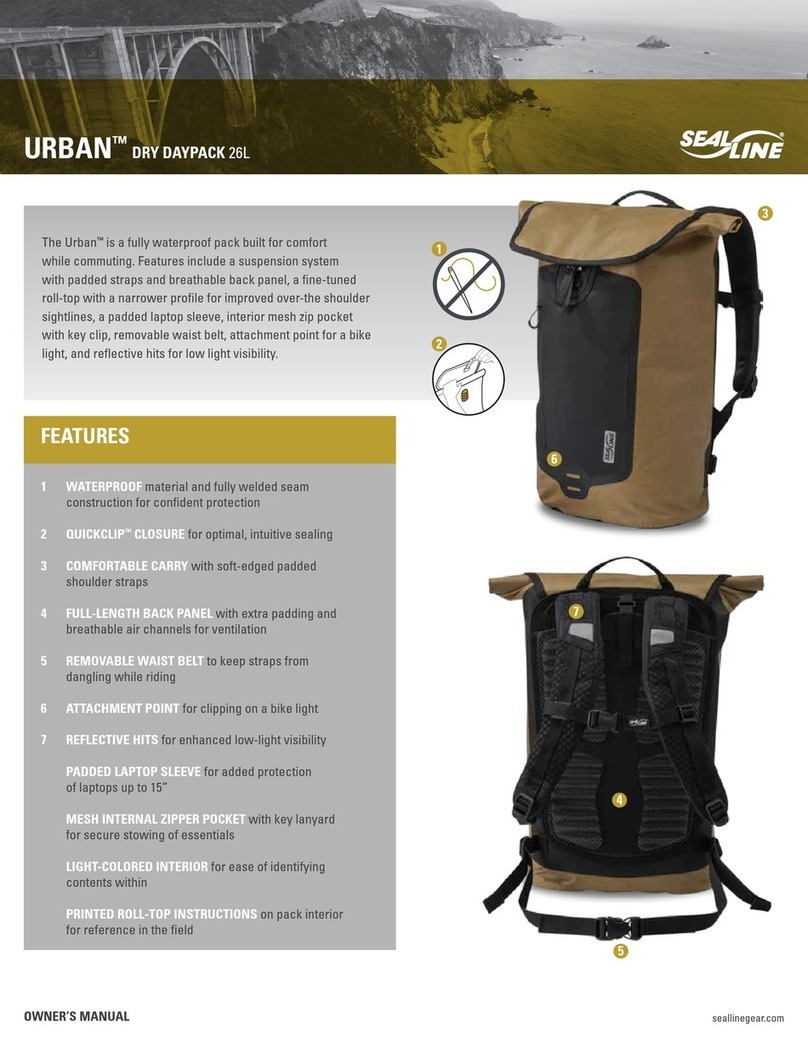 Seal Line URBAN DRY DAYPACK 26L owner's manual