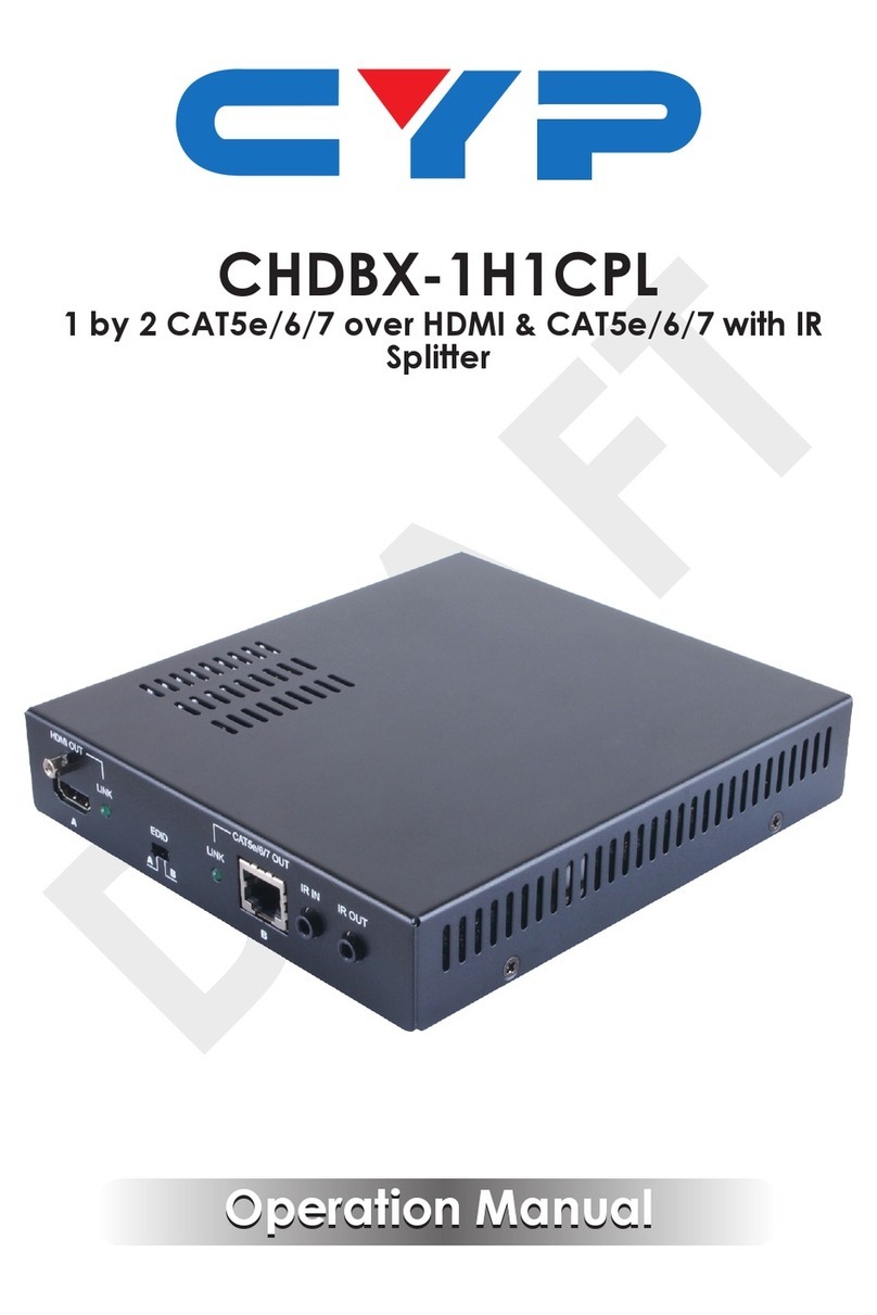 CYP CHDBX-1H1CPL User manual