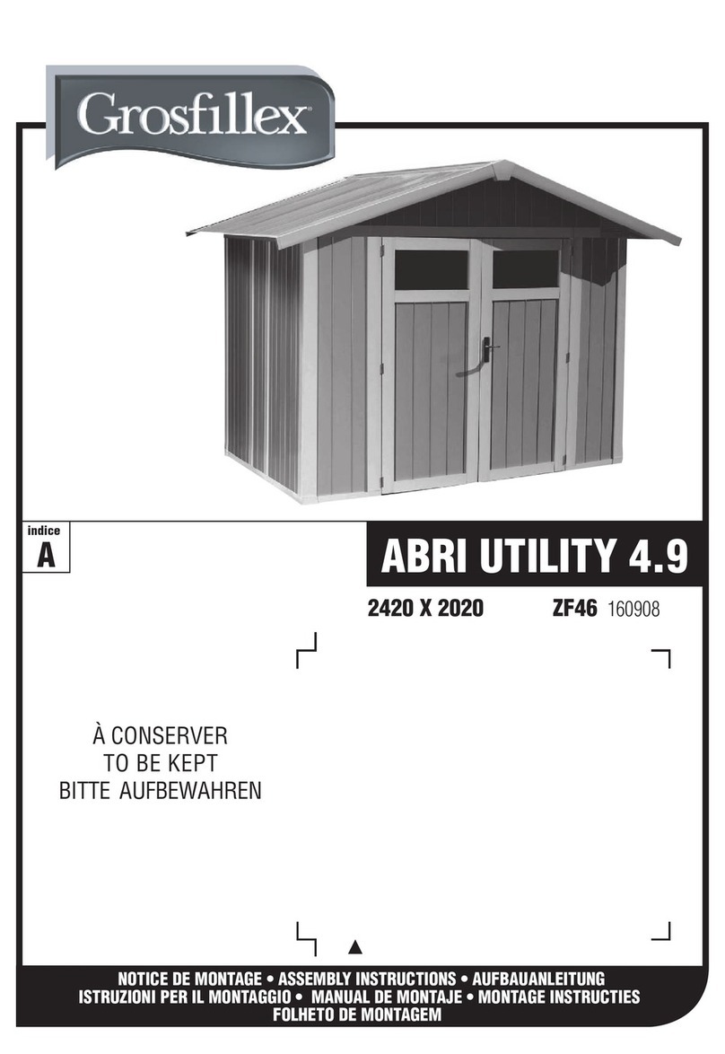 Grosfillex UTILITY 4.9 Assembly instructions