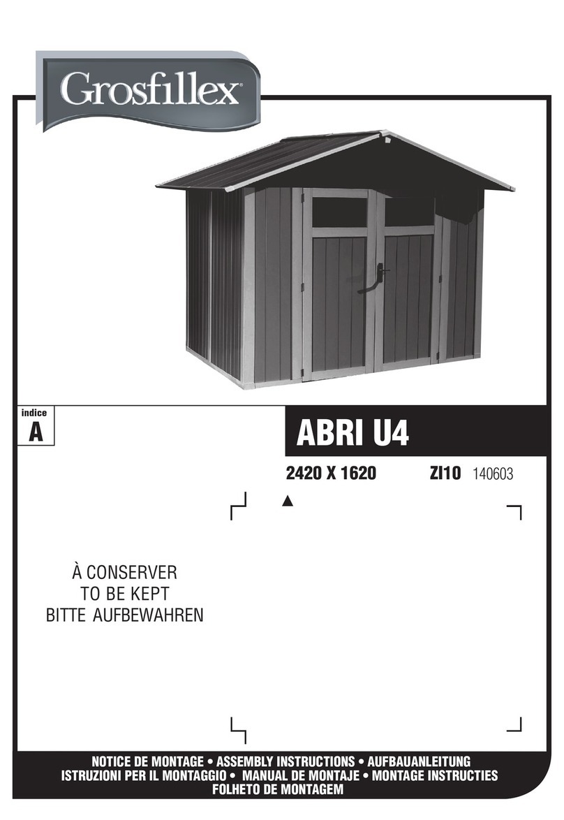Grosfillex ABRI U4 Assembly instructions