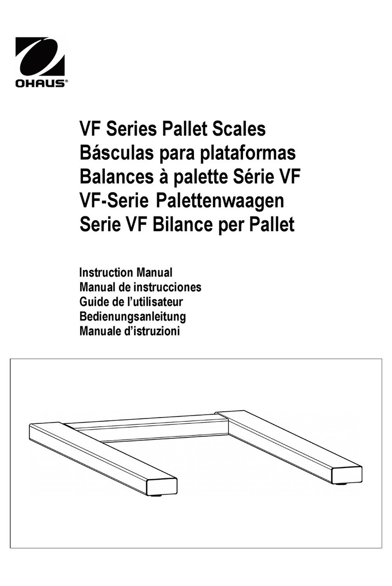 OHAUS VF Series User manual OHAUS VF Series User manual