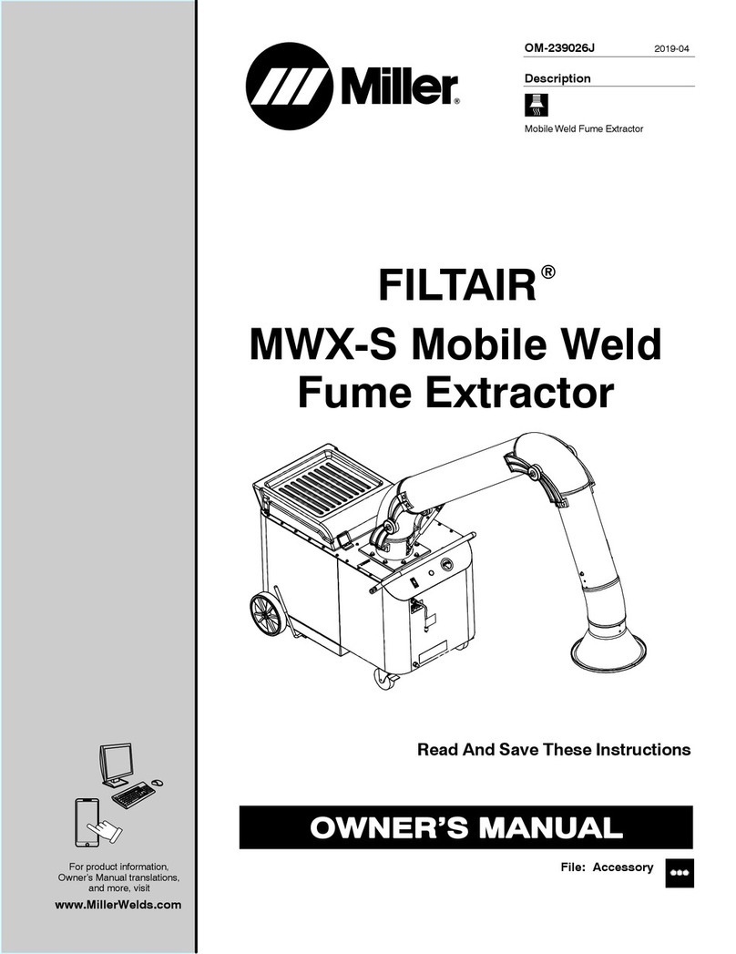 Miller FILTAIR MWX-S User manual