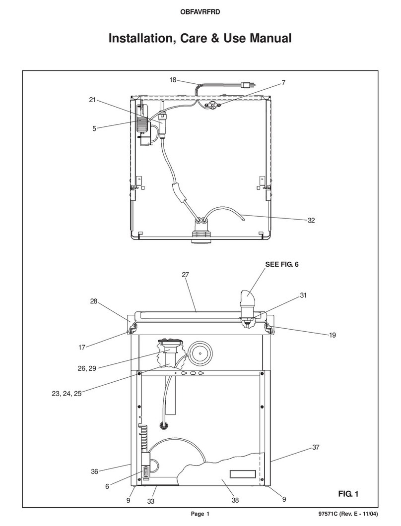 Elkay OBFAVRFRD Installation, care & use manual Elkay OBFAVRFRD Installation, care & use manual