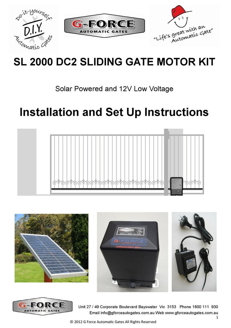 G-Force SL 2000 DC2 Installation and setup instructions