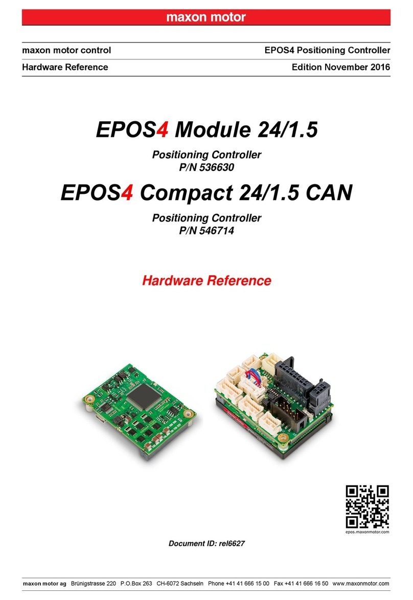 maxon motor EPOS4 Module 24/1.5 Application guide
