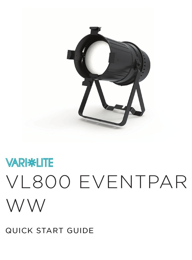Vari Lite VL800 EVENTPAR WW User manual