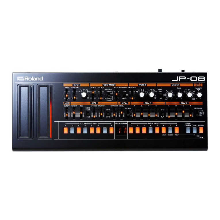 Roland Boutique JP-08 Installation guide