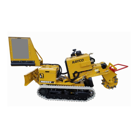 Rayco RG55T-R OPERATOR, SERVICE, MAINTENANCE MANUAL Rayco RG55T-R OPERATOR, SERVICE, MAINTENANCE MANUAL