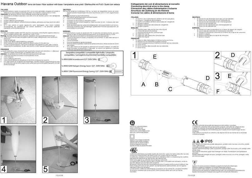 FOSCARINI Havana Outdoor Assembly instructions