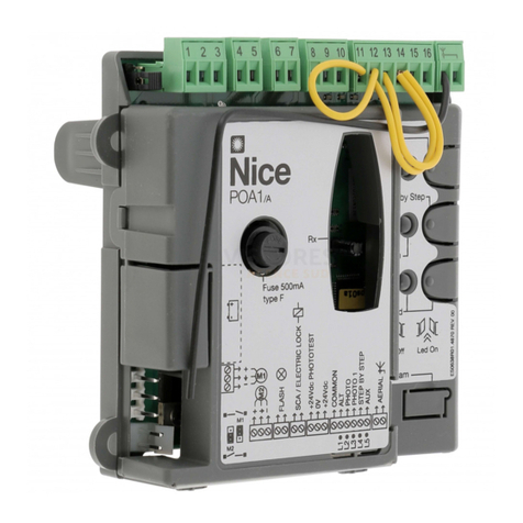 Nice POA1 Instructions and warnings for installation and use