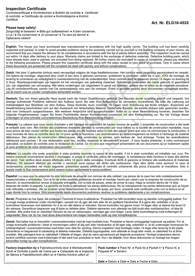 Palmako ELG18-4533 installation manual