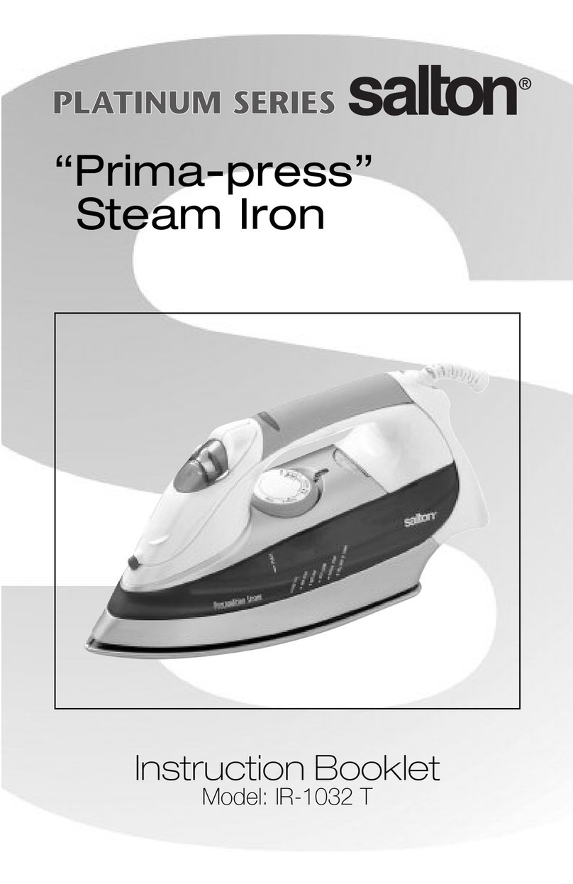 Salton Platinum Series Instruction booklet