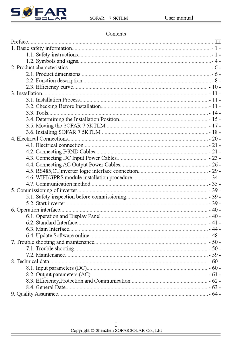 Sofar 7.5KTLM user manual