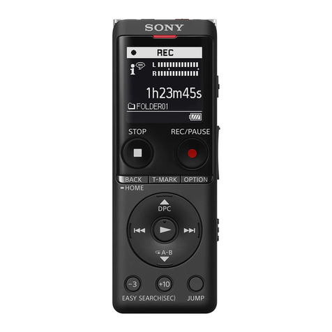 Sony ICD-UX570F Reference guide