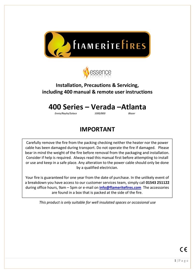 Flamerite Fires 400 Series User manual