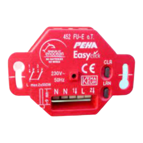 PEHA Easyclick 452 FU-E JR o.T. Installation and operating instructions