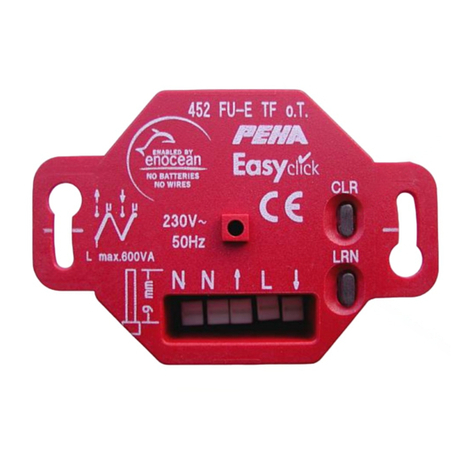 PEHA 452 FU-E TF o.T User manual