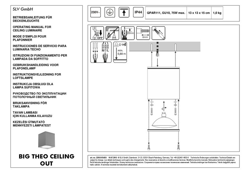 SLV BIG THEO WALL OUT operating manual
