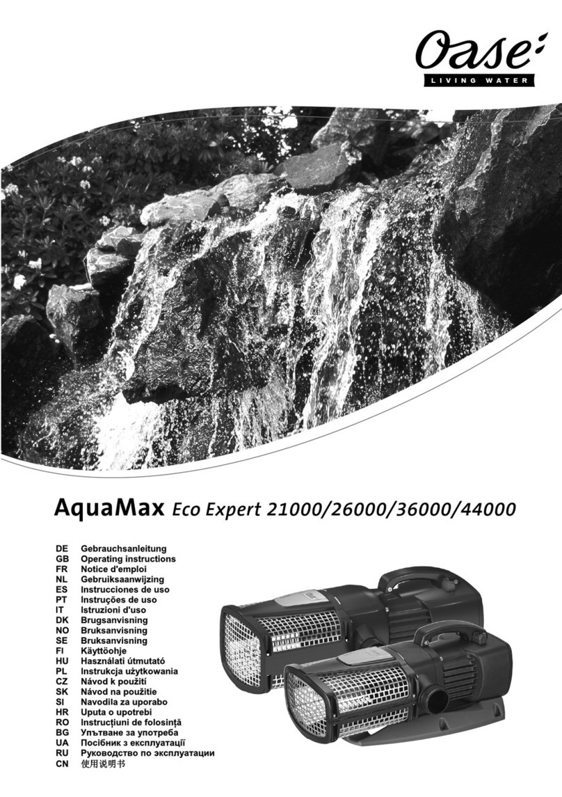 Oase AquaMax Expert Series operating instructions