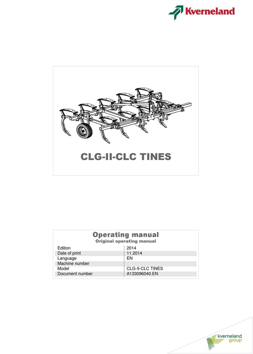 Kverneland CLG-II-CLC TINES operating manual