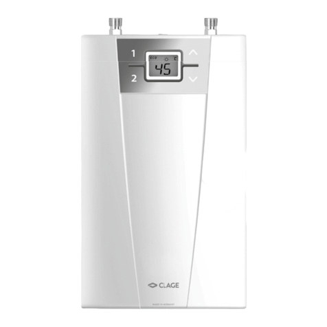 clage CEX 9-U Installing instructions for the professional