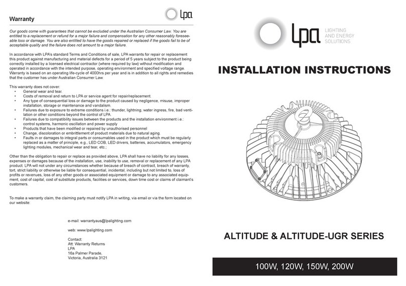 LPA ALTITUDE Series User manual