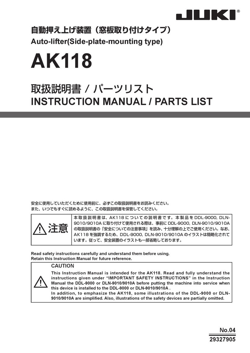 JUKI AK118 User manual