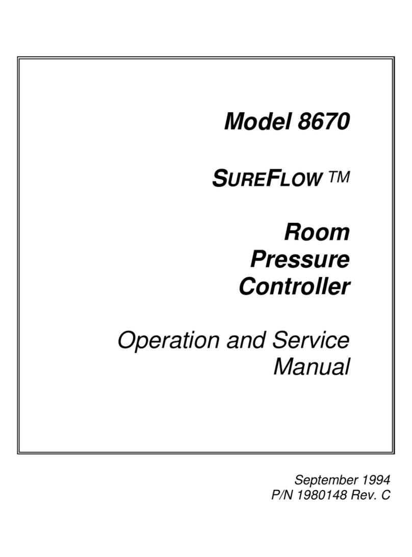 TSI Instruments SUREFLOW 8670 Operation and service manual TSI Instruments SUREFLOW 8670 Operation and service manual