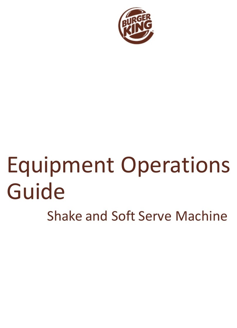 BURGER KING Taylor C606 Equipment operation guide BURGER KING Taylor C606 Equipment operation guide