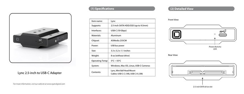 OYEN DIGITAL Lync quick start guide