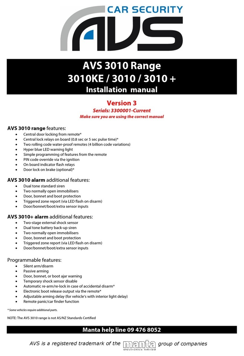Manta AVS 3010 Series User manual