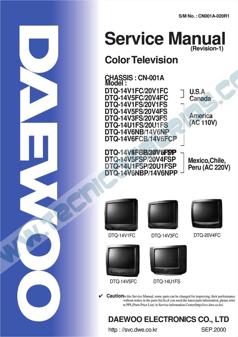 DAEWOO ELECTRONICS DTQ-14V1FC Service manual